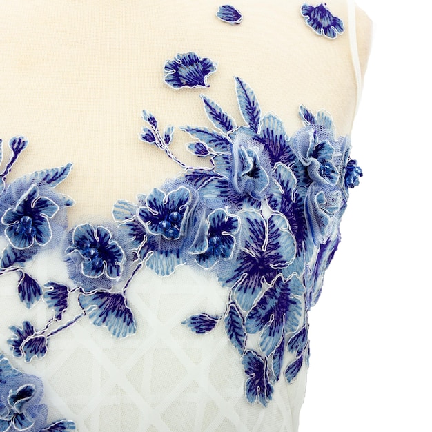 Ręcznie haftowany wzór